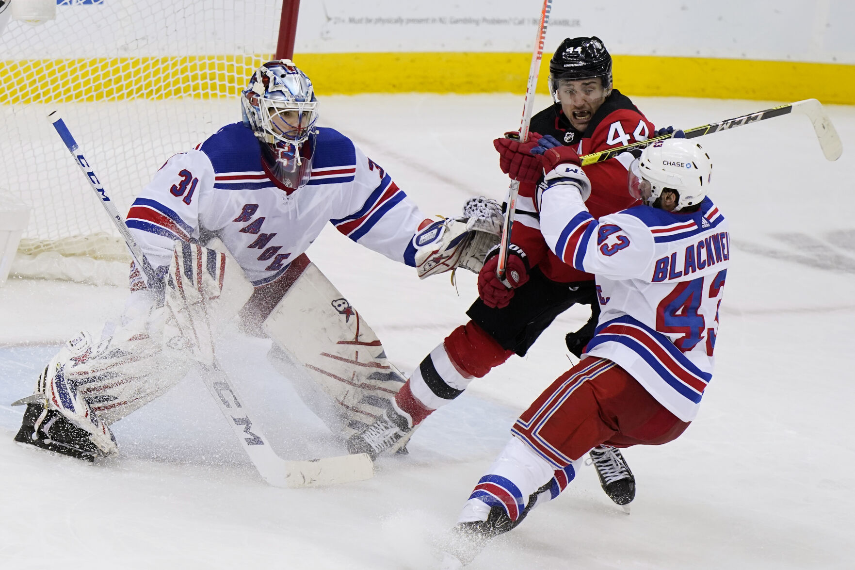 APTOPIX Rangers Devils Hockey